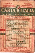 CARTA D'ITALIA DEL TOURING CLUB ITALIANO FOGLIO 42 POTENZA- IN …