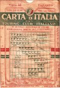 CARTA D'ITALIA DEL TOURING CLUB ITALIANO FOGLIO 43 TARANTO- IN …