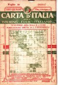CARTA D'ITALIA DEL TOURING CLUB ITALIANO FOGLIO 50 CEFALU'- IN …