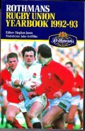 ROTHMANS RUGBY UNION YEARBOOK 1992 - 93