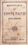 PRONTUARIO DEI CONTI FATTI COL SISTEMA METRICO DECIMALE DEI PESI …