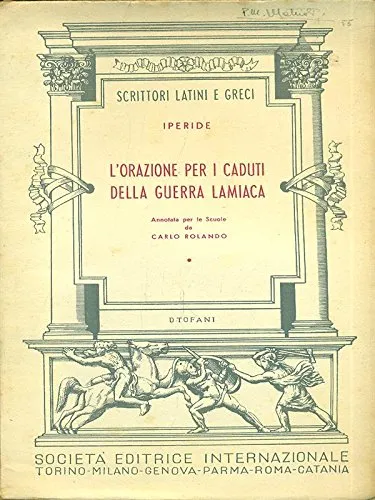 L' ORAZIONE PER I CADUTI DELLA GUERRA LAMIACA - ANNOTATA …