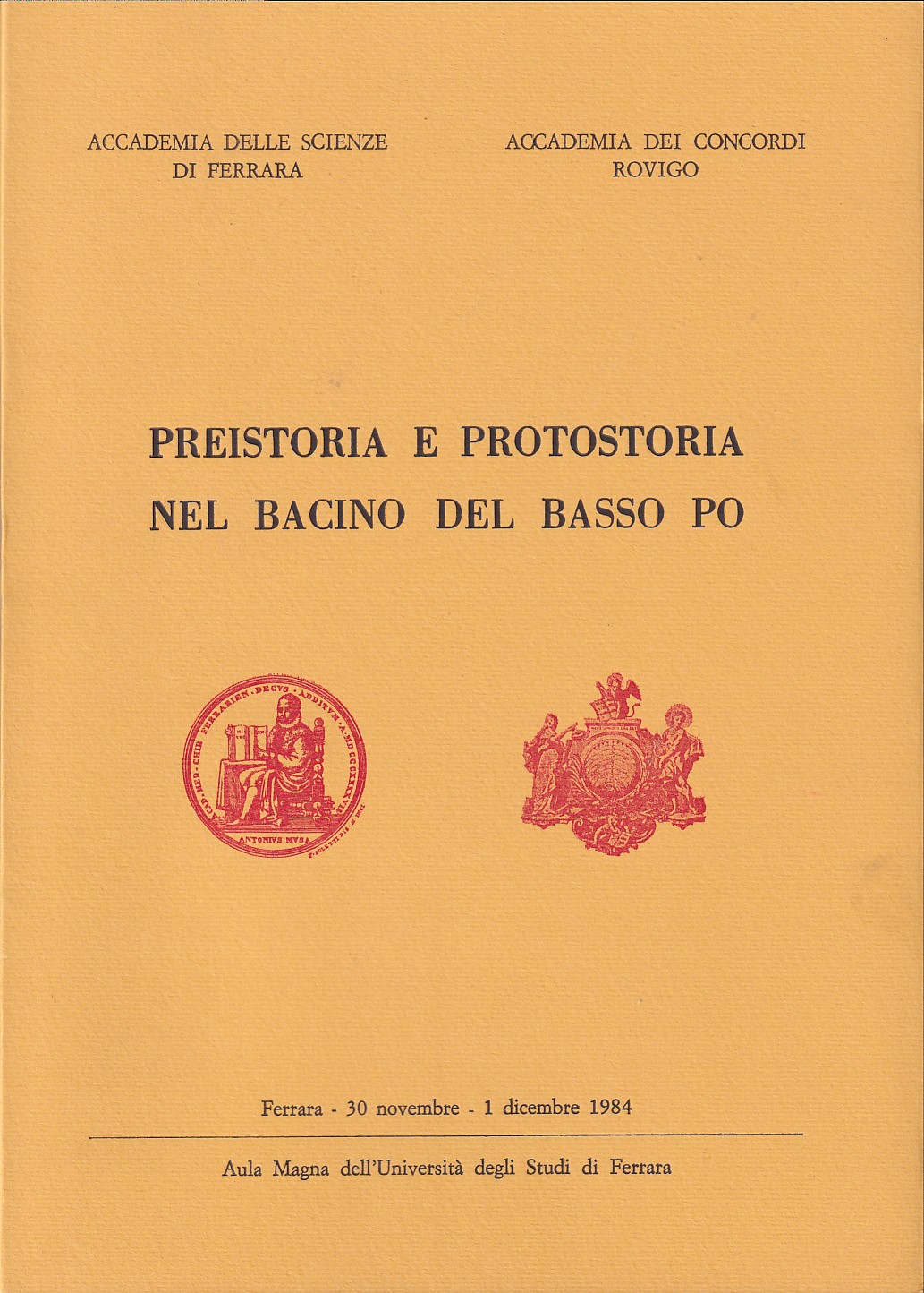 PREISTORIA E PROTOSTORIA NEL BACINO DEL BASSO PO