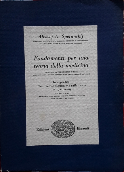 Fondamenti per una teoria della medicina