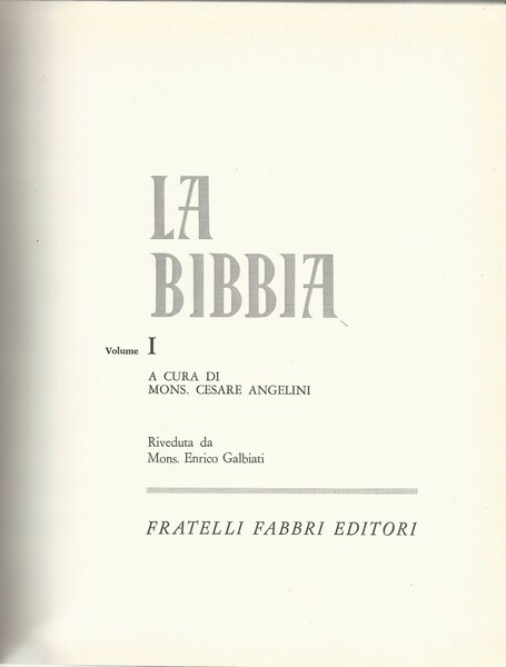 La bibbia. 5 Volumi + La storia della Chiesa