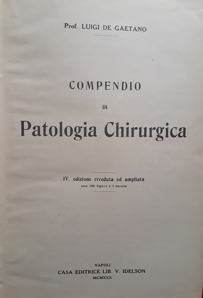 Compendio di patologia chirurgica