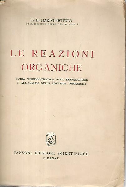 Le reazioni organiche