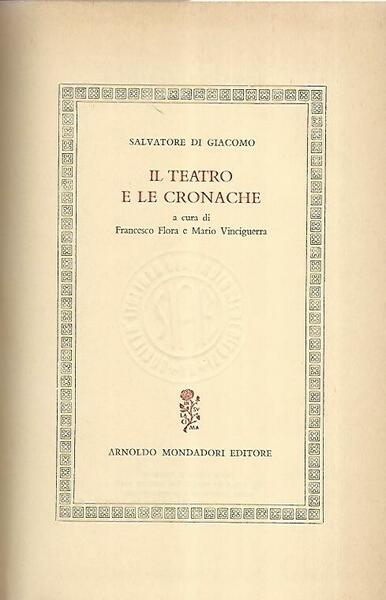 Le poesie e le novelle - Il teatro e le …