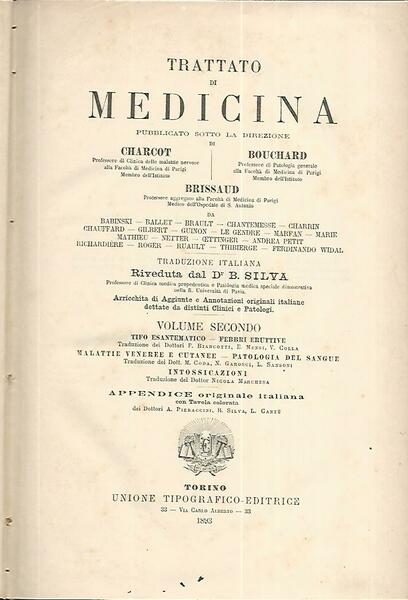 Trattato di medicina. Volume secondo