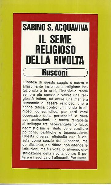 Il seme religioso della rivolta