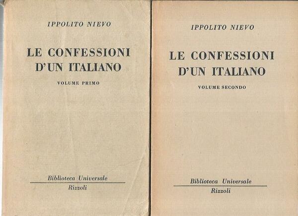 Le confessioni d'uni italiano. Volumi 1-2