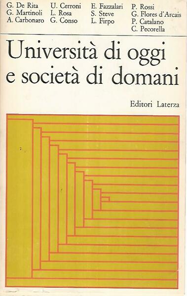 Università di oggi e società di domani