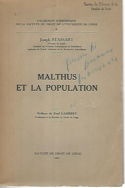 Malthus et la populationa