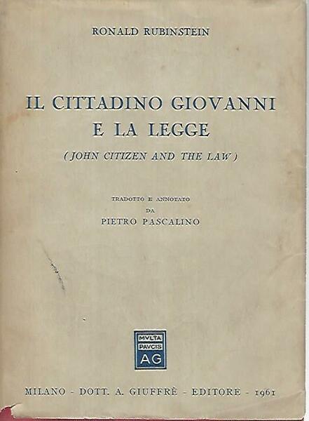 Il cittadino Giovanni e la legge