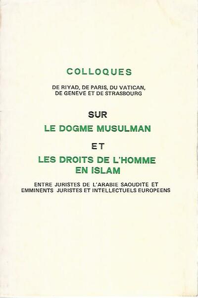 Sur le dogme musulman et les droits de l'homme en …