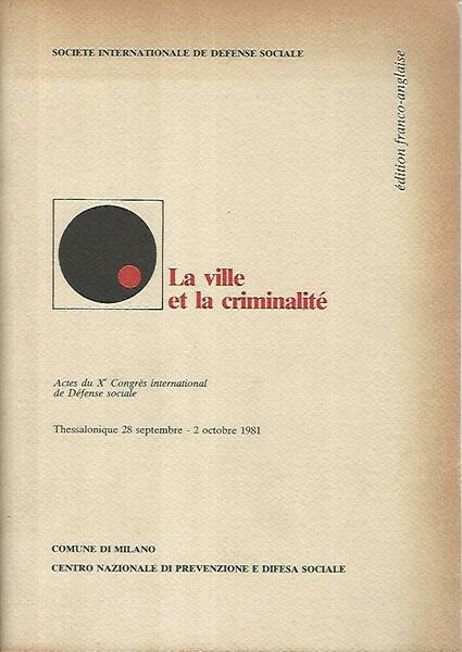 La ville et la criminalitè