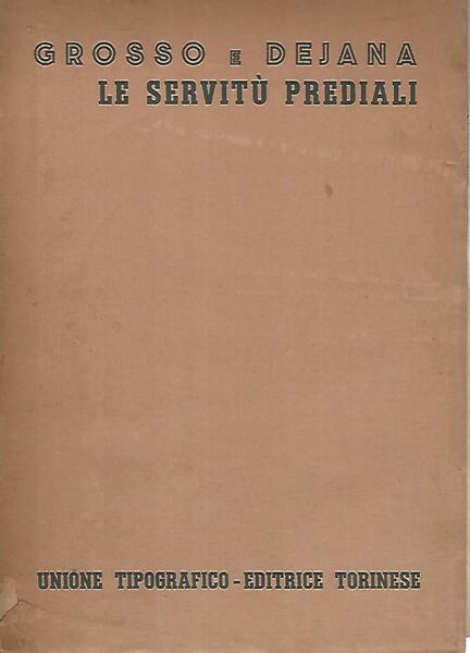 Le servitù prediali