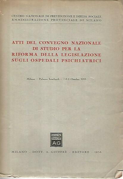 Atti del convegno nazionale di studio per la riforma della …