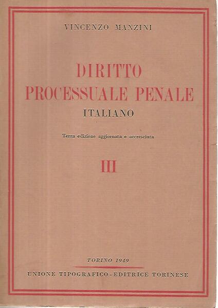 Diritto processuale penale italiano. Volumi 1-2-3-4