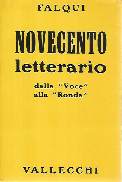 Novecento letterario dalla Voce alla Ronda