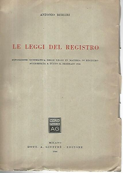 Le leggi del registro