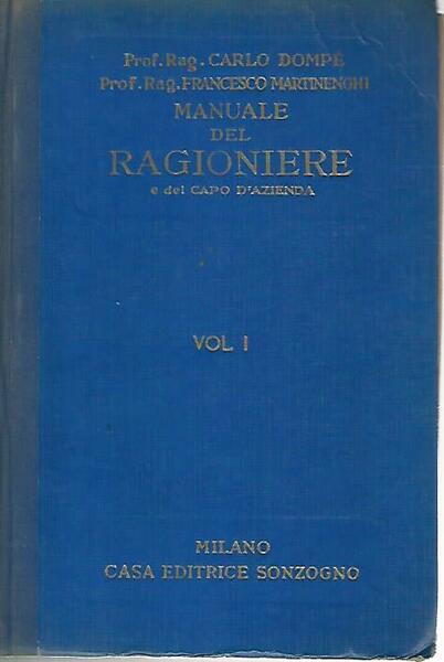 Il manuale del ragioniere. Volume 1