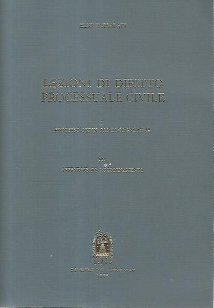 Lezioni di diritto processuale civile. I processo ordinario di cognizione