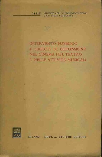 Intervento pubblico e libertà di espressione nel cinema nel teatro …
