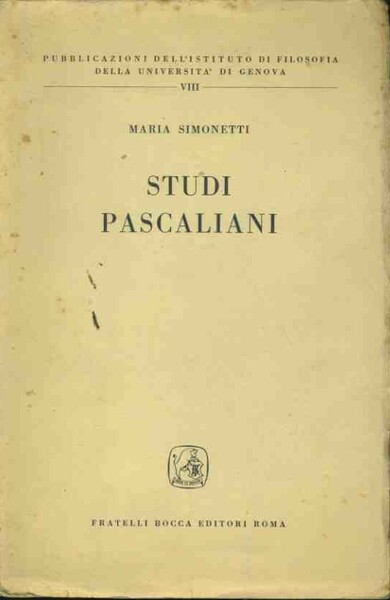 Studi pascaliani