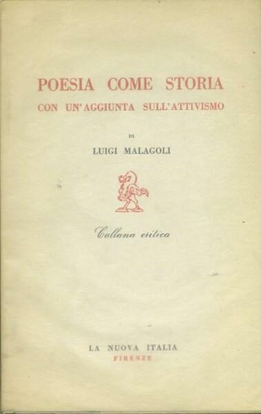 Poesia come storia con un'aggiunta sull'attivismo