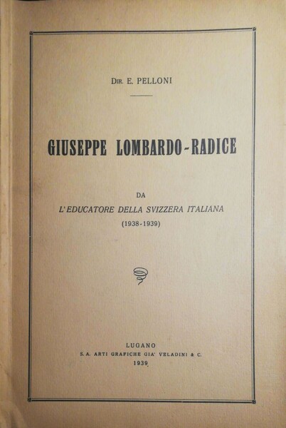 L'educatore della Svizzera italiana