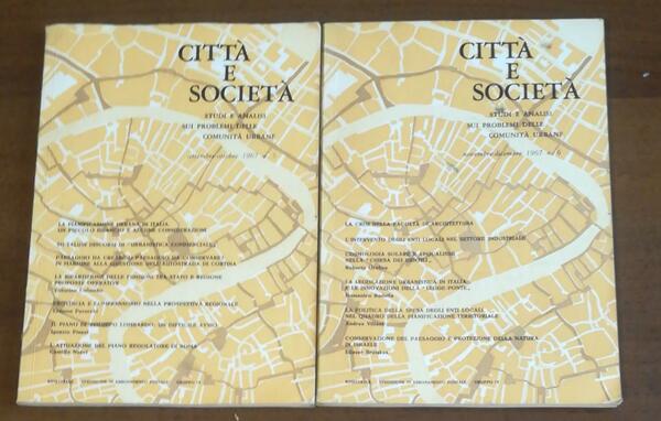 CITTA' E SOCIETA' VOLUMI DUE N5 N6
