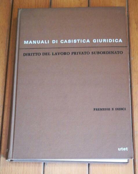DIRITTO DEL LAVORO PRIVATO SUBORDINATO