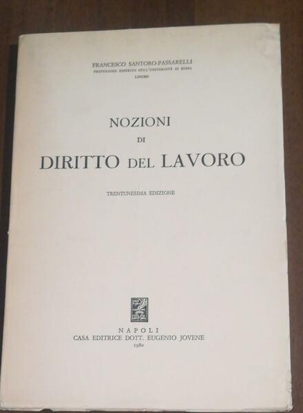 NOZIONI DI DIRITTO DEL LAVORO