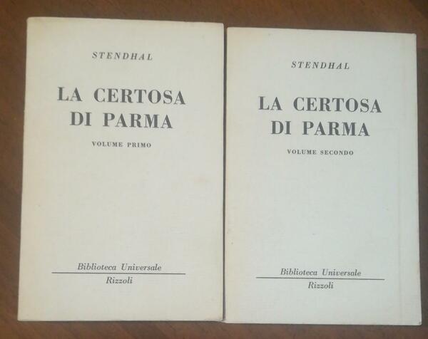 LA CERTOSA DI PARMA VOLUME I VOLUME II