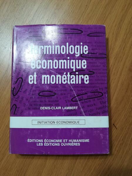 Terminologie économique et monétaire