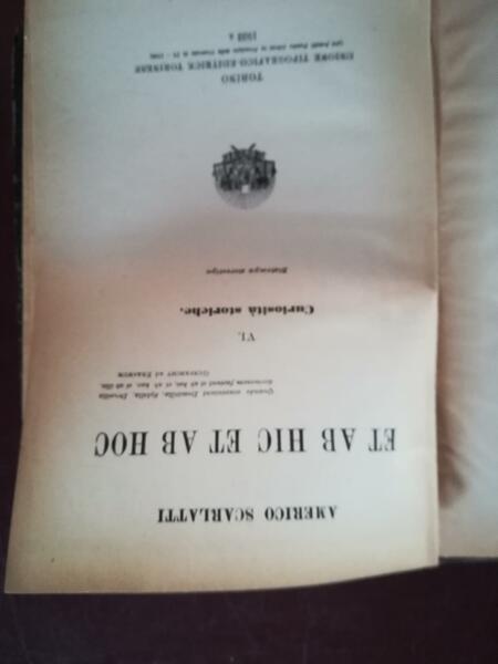 Et ab hic et ab hoc. Volume VI: Curiosità storiche