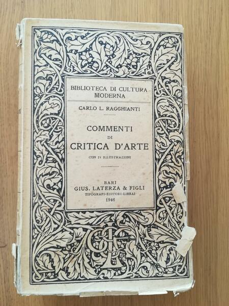 Commenti di critica d'arte