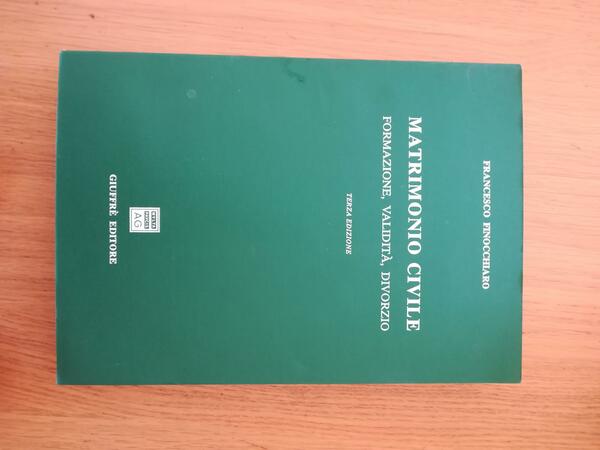Matrimonio civile. Formazione, validità, divorzio