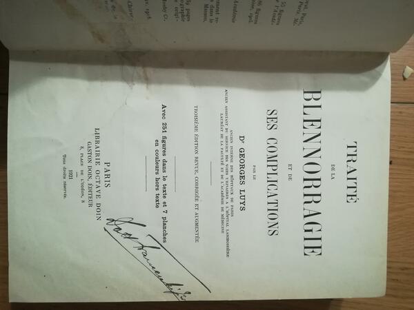 Traite de la Blennorragie et de Ses Complications