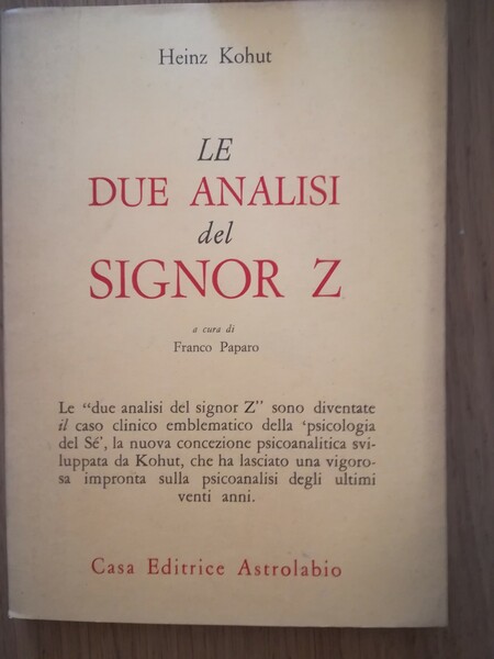 Le due analisi del signor Z