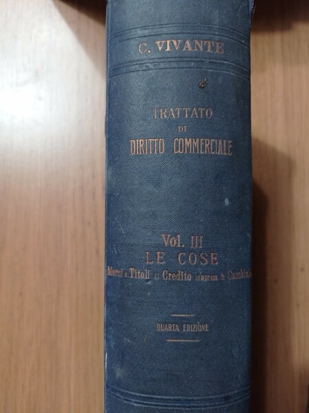 Trattato di diritto commerciale vol. III