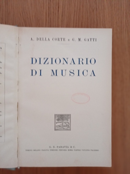 Dizionario di musica