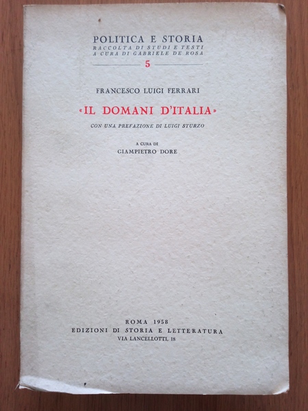 "Il domani d'Italia"