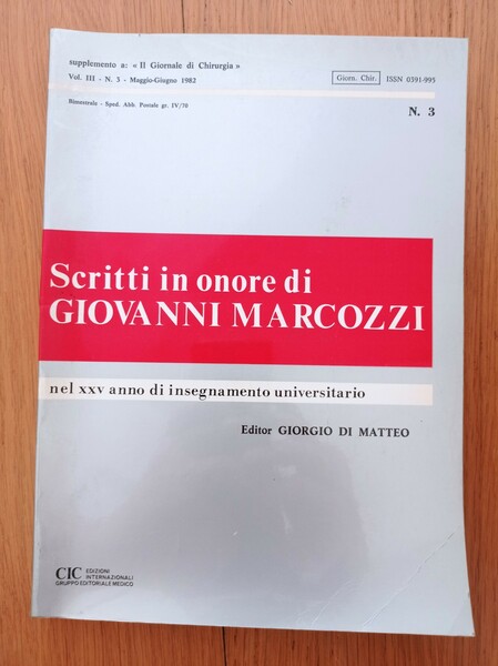 Scritti in onore di Giovanni Marcozzi