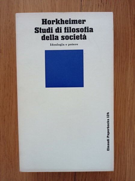 Studi di filosofia della società