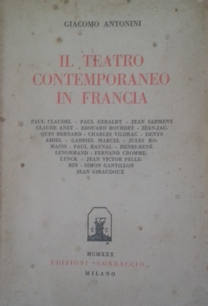 Il teatro contemporaneo in Francia