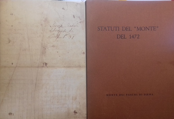 Statuti del "Monte" del 1472