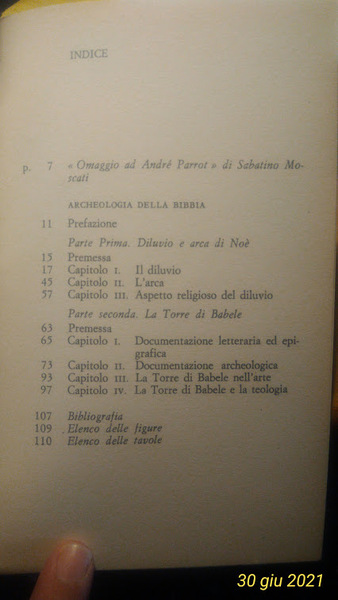 Archeologia della Bibbia, dal diluvio alla Torre di Babele