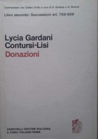 Libro secondo: Successione art. 769-809 DONAZIONI